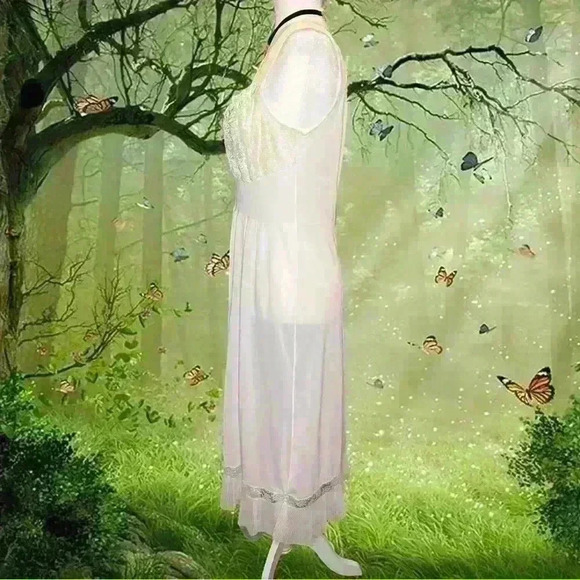 Coquette maxi Blue Ribbon Night Gown - Picture 5 of 6